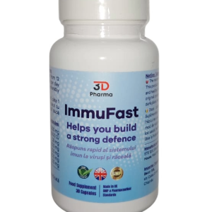 ImmuFast 30 cps, Vitamina C 1000 mg + D3 5000 IU + Zinc + Soc, Imunitate, Sezon, Rece