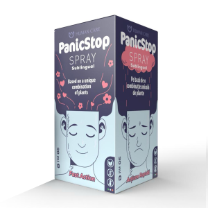 PanicStop Spray Sublingual, 30 ml/230 doze, Roinita, Passiflora, Sofran, Anti-Stres & Anxietate