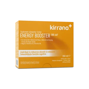 Energy Booster, 10 flacoane/15ml, Energie, Cognitiv & Libido, Maca, Ginseng, Ginkgo, Vit. B1 + B6