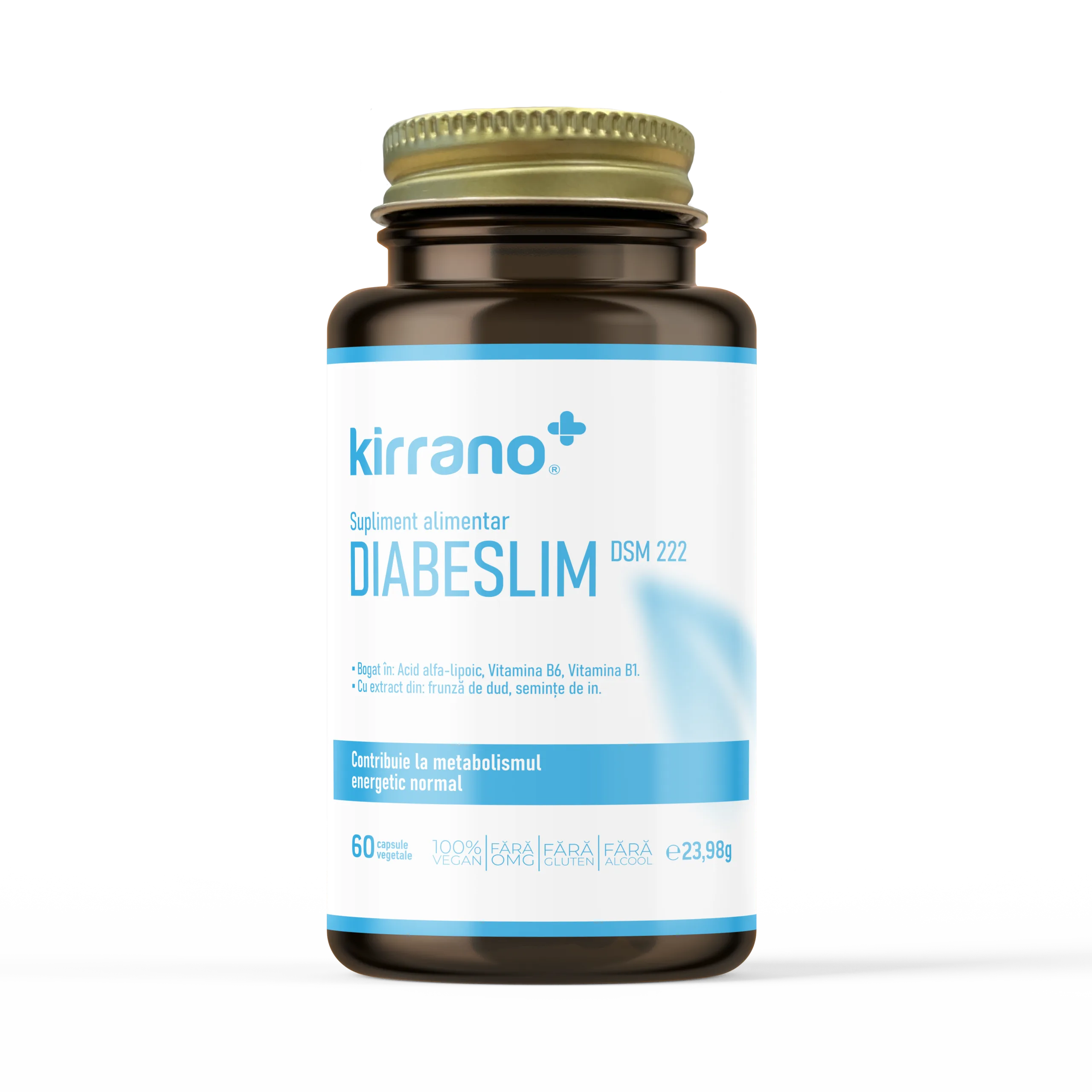DiabeSlim – antioxidant pentru metabolism, energie celulara si echilibru glicemic